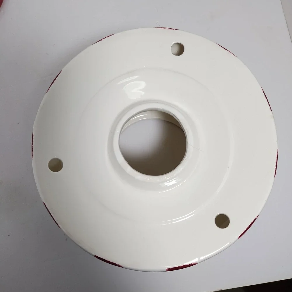Ceramic Christmas Candle Lamp Shade & Base Holder for Large Pillar Candles 9